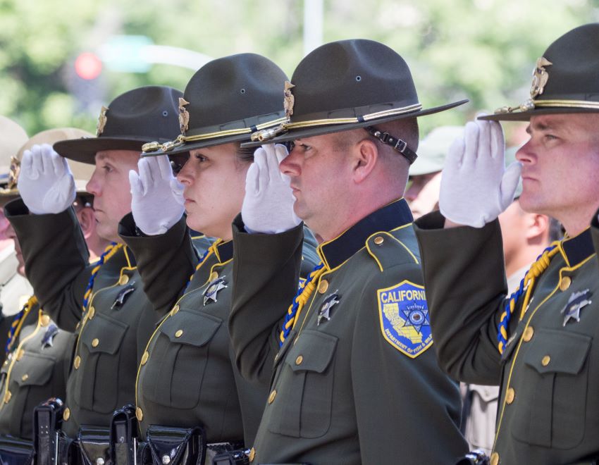 CDFW officers attend ceremony